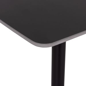 Комплект за трапезария 5 части Raven HM12116.03 керамичен плот черен мрамор - черно кадифе