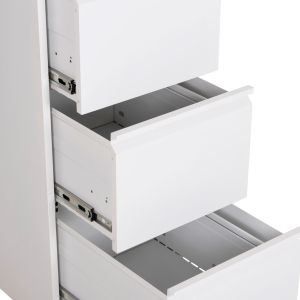 Комплект от 2 части офис шкафове Sider HM10995.02 бял метал