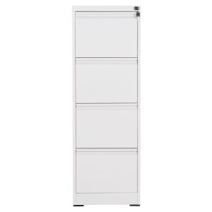 Комплект от 2 части офис шкафове Sider HM10995.02 бял метал