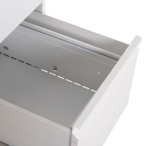 Комплект от 2 части офис шкафове Sider HM10995.02 бял метал