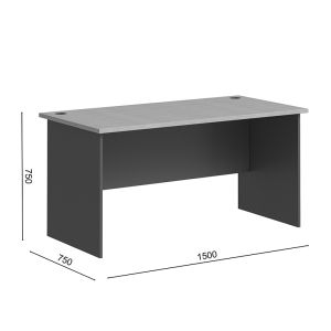 Офис бюро Fesialo естествено-антрацит 150x75x75см