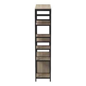 Подова етажерка Ranea sonoma-черен 85x32x150см