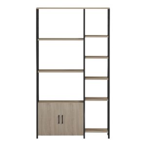 Подова етажерка Ranea sonoma-черен 85x32x150см