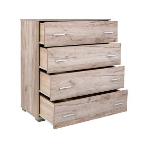 Скрин с чекмедже New Imperium 4F цвят сив дъб 90X44X106СМ