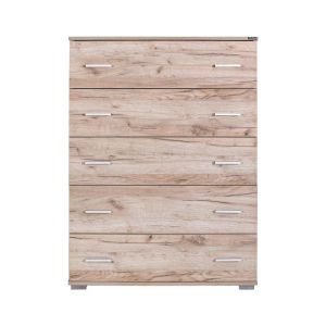 Скрин с чекмедже New Imperium 5F цвят сив дъб 90X44X127СМ