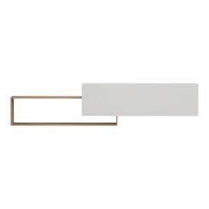 Стенен ТВ шкаф Olande sonoma-white 210x35x48см
