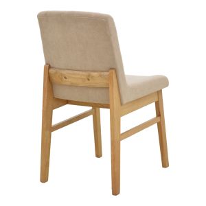 Стол Dalby бежов плат сонома каучуково дърво 50x45x85.5см