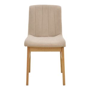Стол Dalby бежов плат сонома каучуково дърво 50x45x85.5см