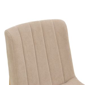 Стол Dalby бежов плат сонома каучуково дърво 50x45x85.5см