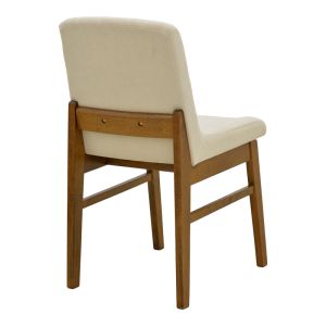Стол Dalby екрю плат орех каучуково дърво 50x45x85.5см