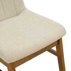 Стол Dalby екрю плат орех каучуково дърво 50x45x85.5см
