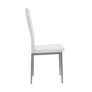 Стол Parker бял PU с антрацитен метален крак 41x48x96см