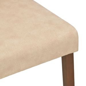 Стол Zeben, плат в антично екрю с орехово каучуково дърво, 43.5x55.5x93.5 см