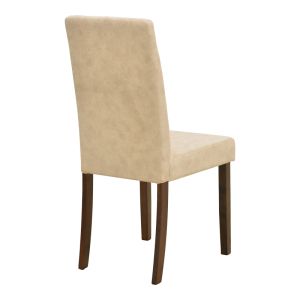 Стол Zeben, плат в антично екрю с орехово каучуково дърво, 43.5x55.5x93.5 см