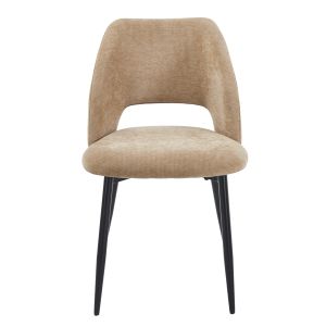 Трапезен стол Lamett HM18447.03 сив плат с метални черни крака 51X58X82 вис.см.