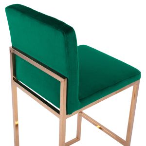 Бар стол Piper Velvet Cypress &amp; Gold Metallic Frame HM8525.03 40X49X96 см