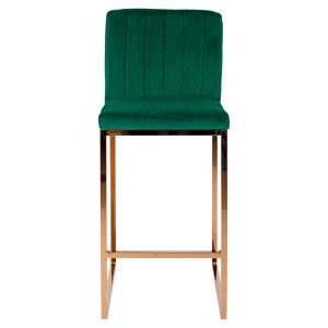 Бар стол Piper Velvet Cypress &amp; Gold Metallic Frame HM8525.03 40X49X96 см