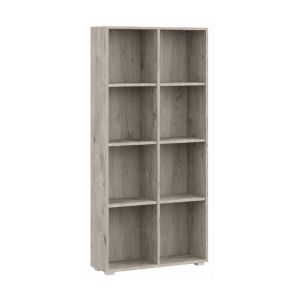 Библиотека/етажерка Smart 8P 18 цвят сив дъб 74X29X146 см