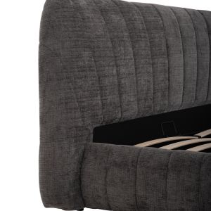 Двойно легло с място за съхранение Weylon HM765.01 сив плат - за матрак 160X200СМ