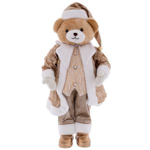 Златисто мече 30X20X65 см със шапка