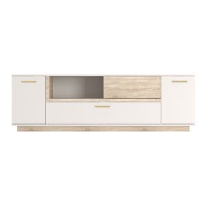 Комплект за дневна Norda крем с цвят дъб 187x40x58.4см