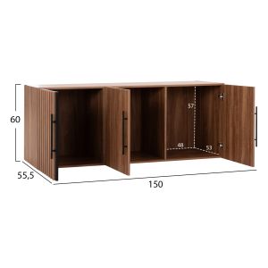 Комплект мебели за спалня от меламинов 6 части Harry HM11213 с матрак 160X200СМ