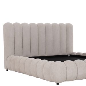 Легло King-size Bubble SM758.03 шенилен плат в светло бежово - за матрак 180X200СМ