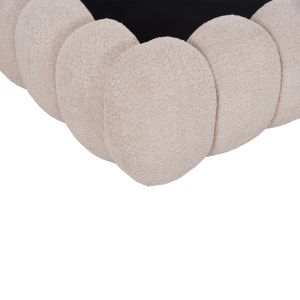 Легло King-size Bubble SM758.03 шенилен плат в светло бежово - за матрак 180X200СМ