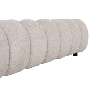 Легло King-size Bubble SM758.03 шенилен плат в светло бежово - за матрак 180X200СМ