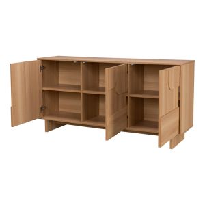 МДФ бюфет Jenfia в естествен цвят 150x39x75.5 см