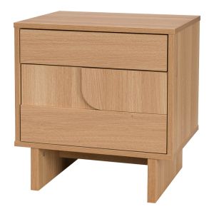 Нощно шкафче Jenfia от MDF в естествен цвят 48x39x50.5 см