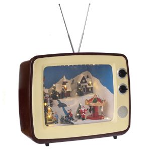 Осветен телевизор с музика и движение 38X23X31 см (електрически)