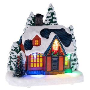 Осветена къщичка на батерии 16X10X17 см (2XAAA)