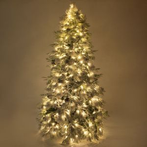 Светещо снежно дръвче Wonderland 210 см с 350 топли бели Led светлини (8 програми)