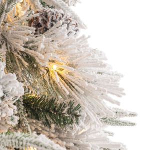 Светещо снежно дръвче Wonderland 270 см с 530 топли бели Led светлини (8 програми)