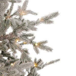 Светещо снежно кристално дръвче 240 см с 600 топли бели Led светлини с 8 програми
