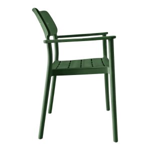 Стол Pilma тъмнозелен PP 57x54x82см