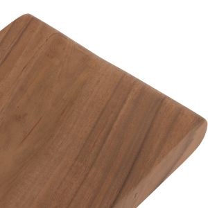 Градинска двумесна пейка Konny HM18450, от суарова дървесина, натурален цвят, размери 121X30.5X45ВСМ.