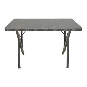 Маса Vertex черен мрамор и метал 110x70x72см