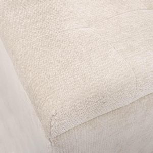 Табуретка с място за съхранение Comfy кремов цвят 50X50X46 см
