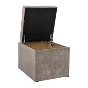 Табуретка с място за съхранение Comfy цвят топ 50X50X46 см