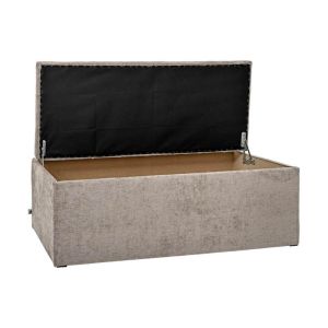 Табуретка с място за съхранение Comfy цвят топ/кафяво-бежов 130X50X46 см
