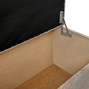 Табуретка с място за съхранение Comfy цвят топ/кафяво-бежов 130X50X46 см