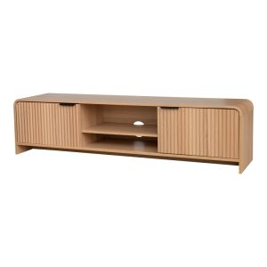 ТВ шкаф Anfen от мдф в естествен нюанс 160x39x40,5см