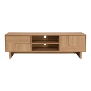 ТВ шкаф Jenfia от MDF в естествен цвят 150x39x45.5 см