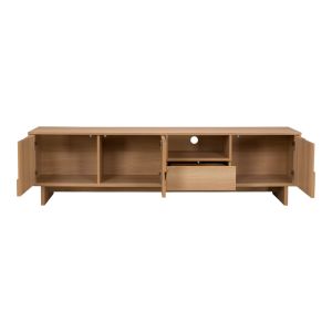ТВ шкаф Jenfia от MDF в естествен цвят 180x39x45.5 см