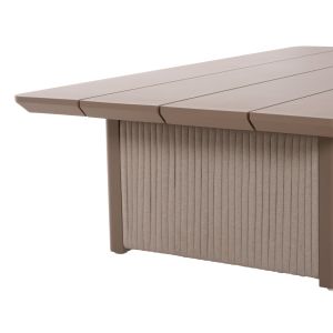 Холна маса Absolution SM6512.02 алуминиев и въже в бежово 140X82X40ВСМ