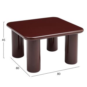 Холна маса Solna HM18453.06 Mdf в гланцово червено 80X80X45ВСМ.