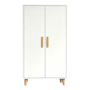 Шкаф Tamera бял с естествен цвят MDF 60x30x120см