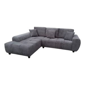 Ъглов диван Londe сив плат 273x211x92см